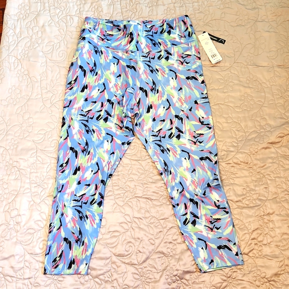 Nanette Lepore Womens Printed Fitness Workout Athletic Leggings Size XL - Picture 5 of 7